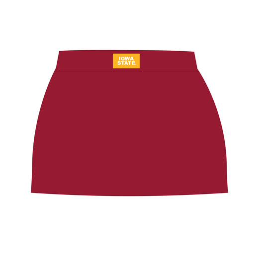 The Hayden High Waisted Skort Iowa State Woven Label | Crimson