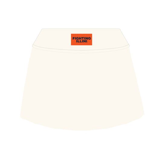 The Alli Tennis Skort Fighting Illini Woven Label | Bone