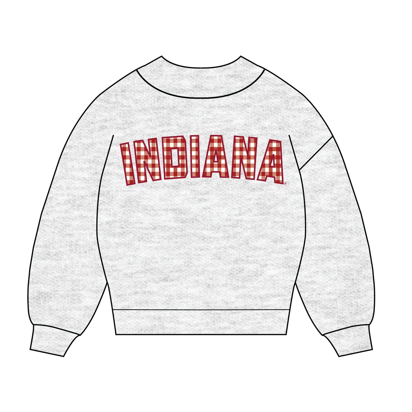 The Mallory Gingham Mockneck Indiana | Youth Ash