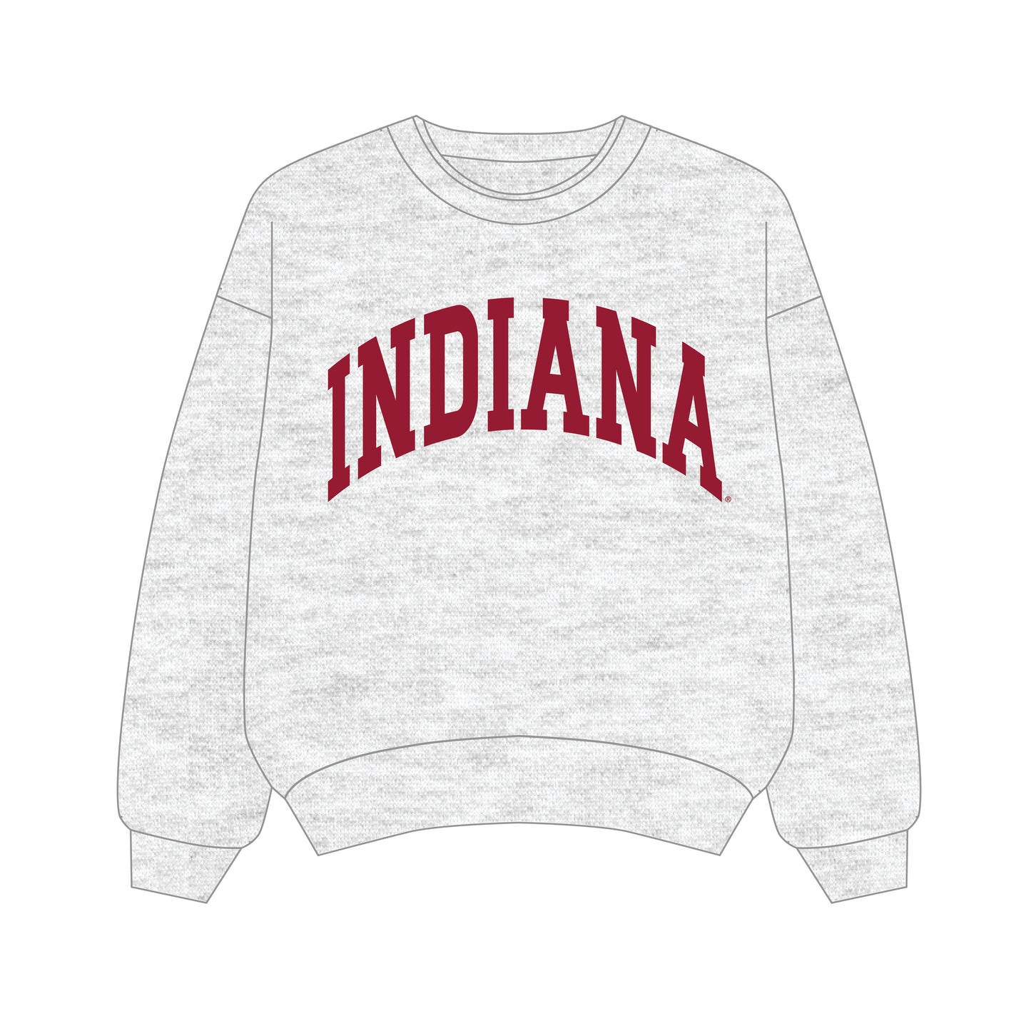 The Olivia Oversized Crewneck Indiana | Youth Ash