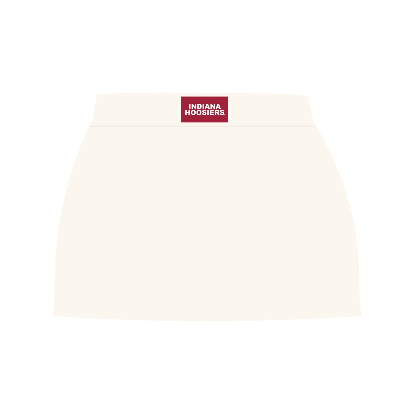 The Hayden High Waisted Skort Indiana Hoosiers Woven Label | Bone