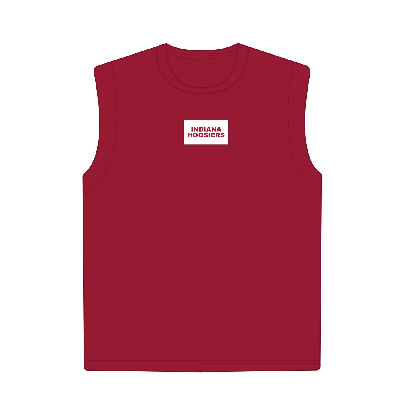 The Anna Active Tank Indiana Hoosiers Woven Label | Crimson