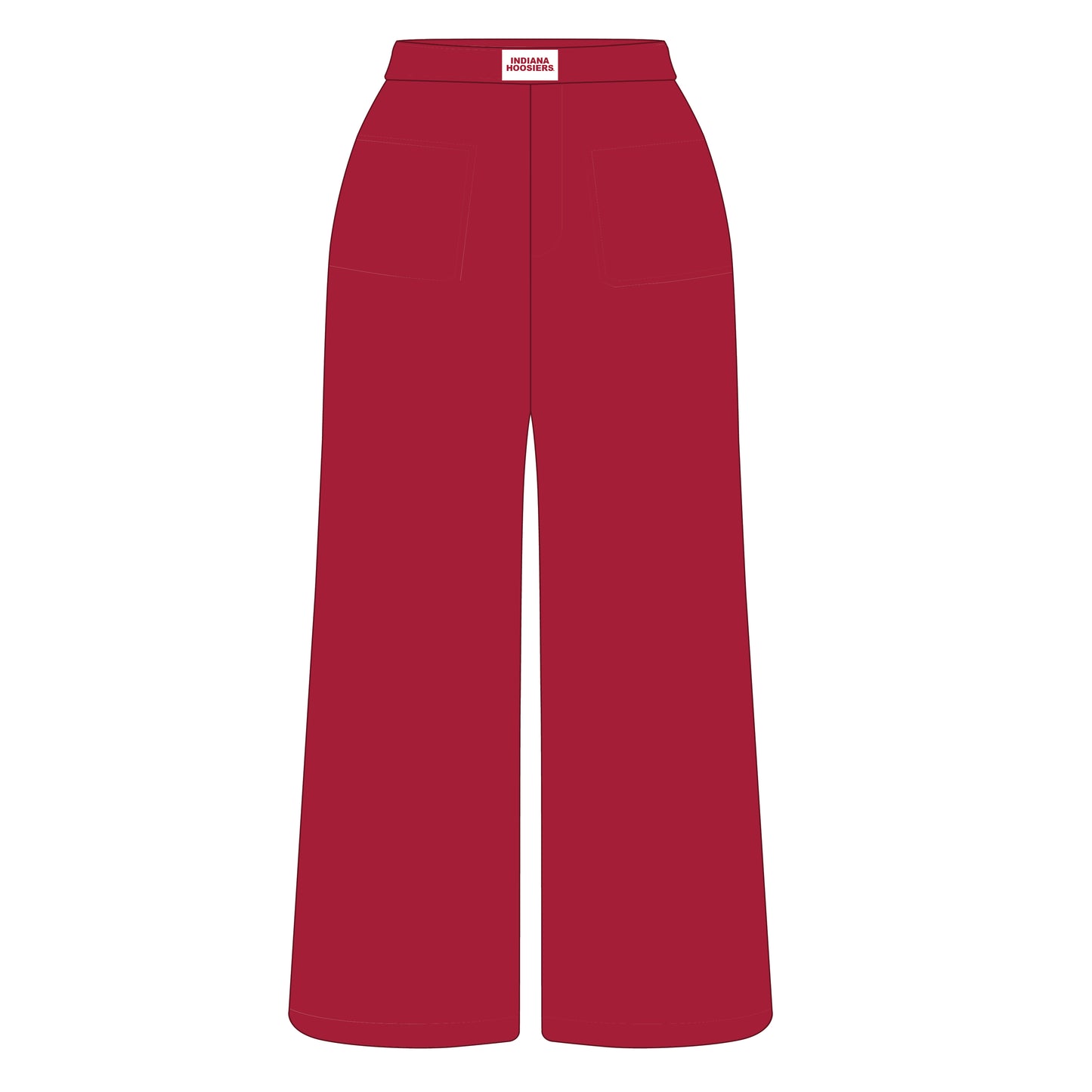 The Ava Airy Pants Indiana Hoosiers Woven Label | Crimson