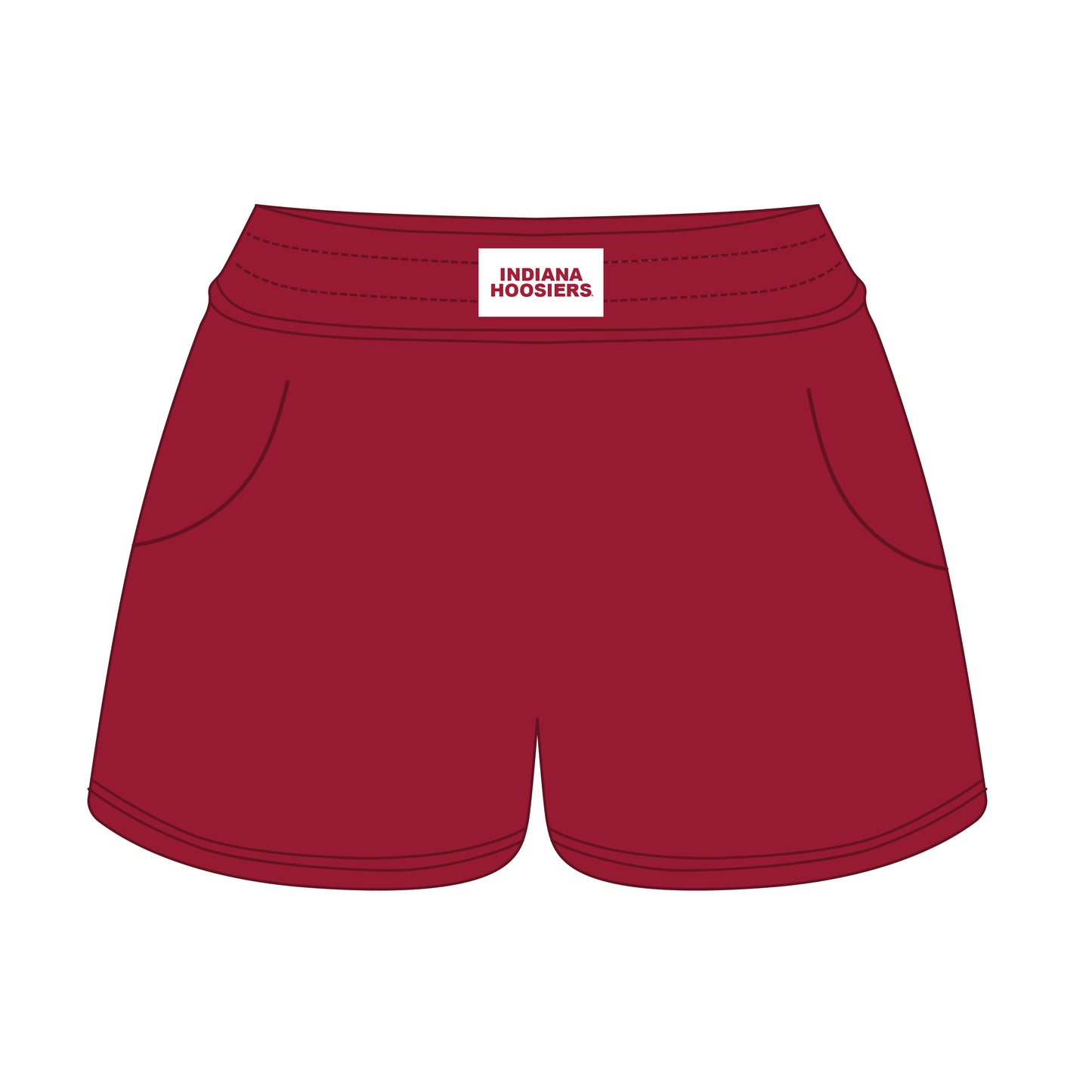 The Ava Airy Shorts Indiana Hoosiers Woven Label | Crimson