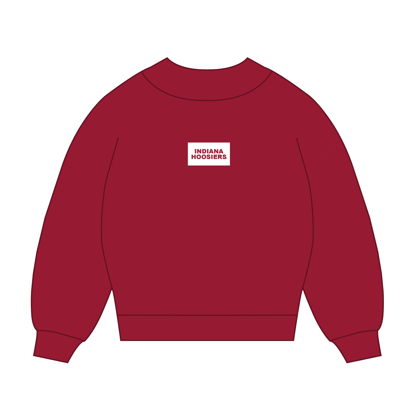 The Mary Mockneck Indiana Hoosiers Woven Label | Crimson
