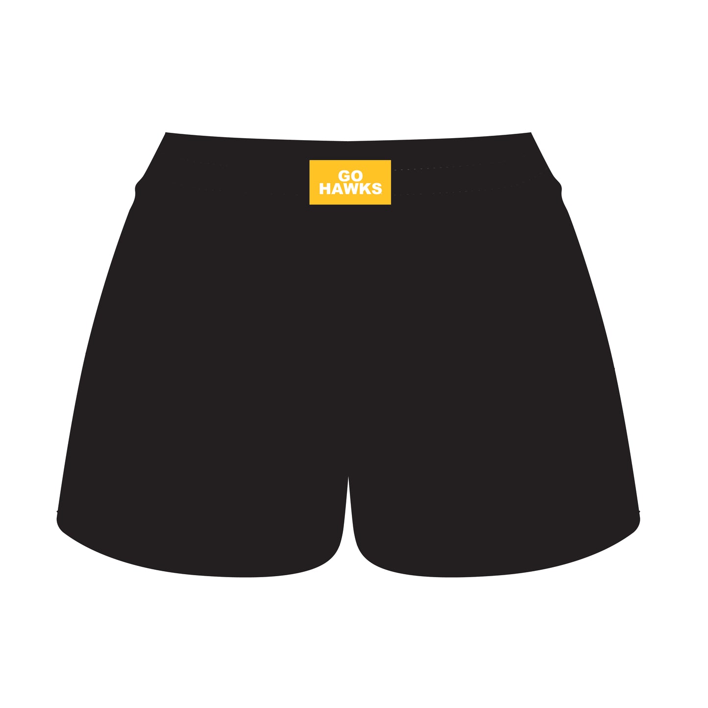 The Ava Airy Shorts Go Hawks Woven Label | Youth Black