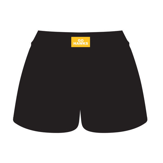 The Ava Airy Shorts Go Hawks Woven Label | Youth Black