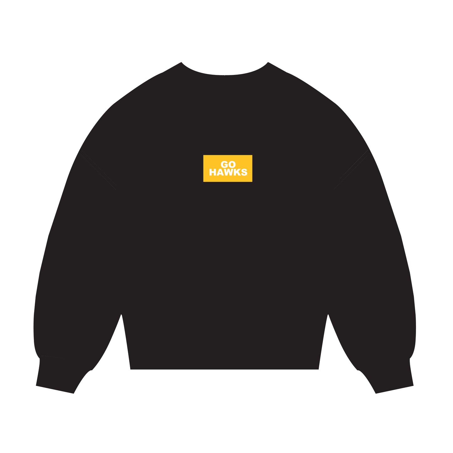 The Mary Mockneck Go Hawks Woven Label | Youth Black