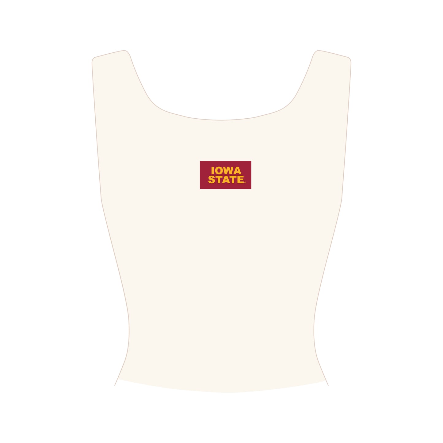 The Alli Ribbed Tank Iowa State Woven Label | Youth Bone