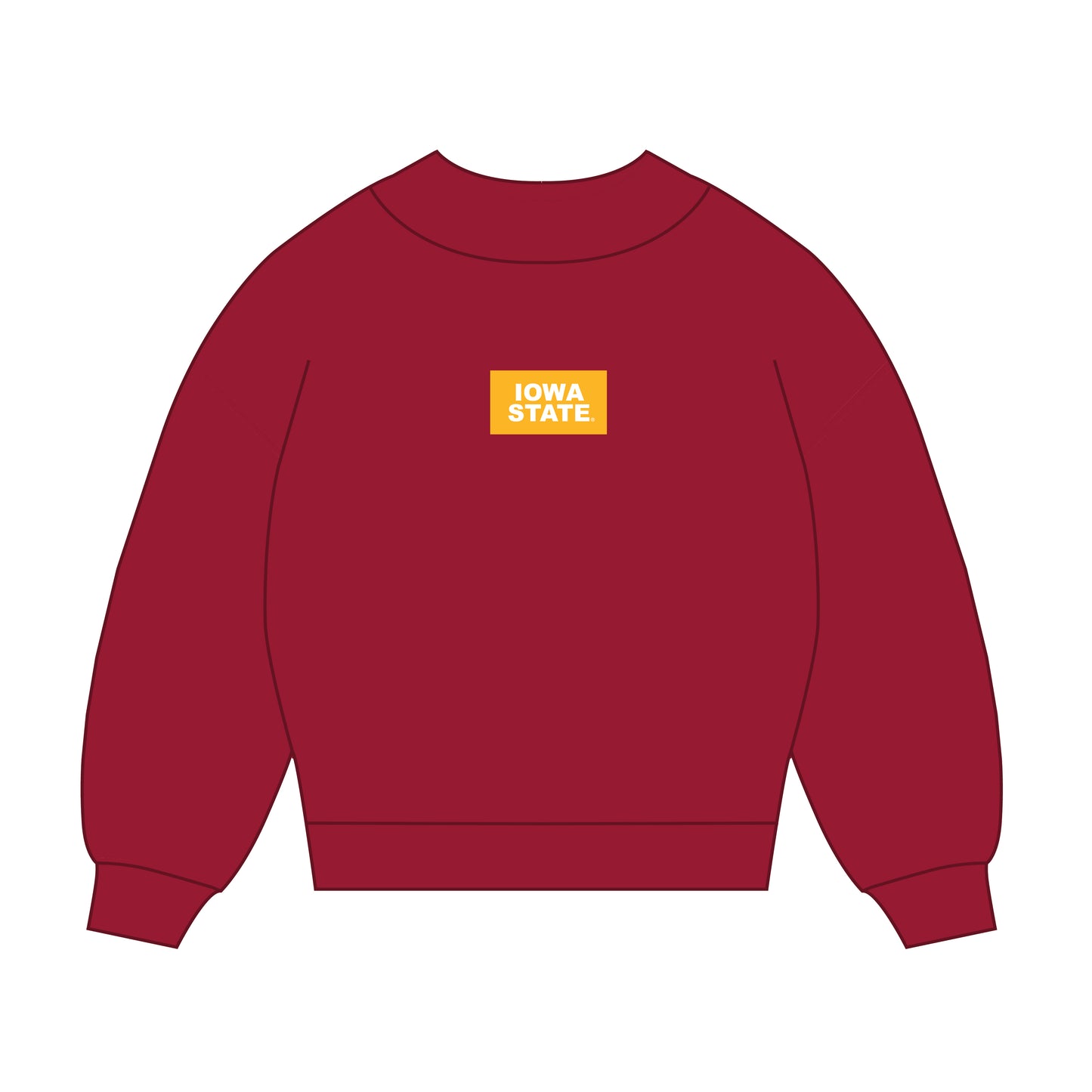 The Mary Mockneck Iowa State Woven Label | Crimson
