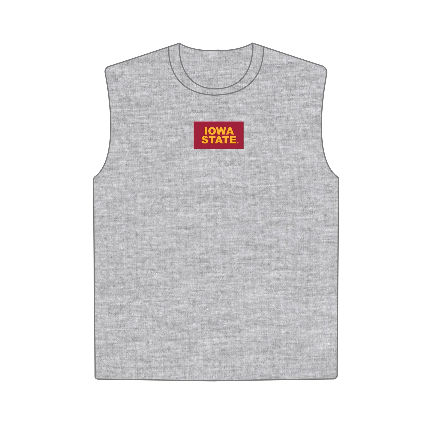 The Anna Active Tank Iowa State Woven Label | Heather Grey