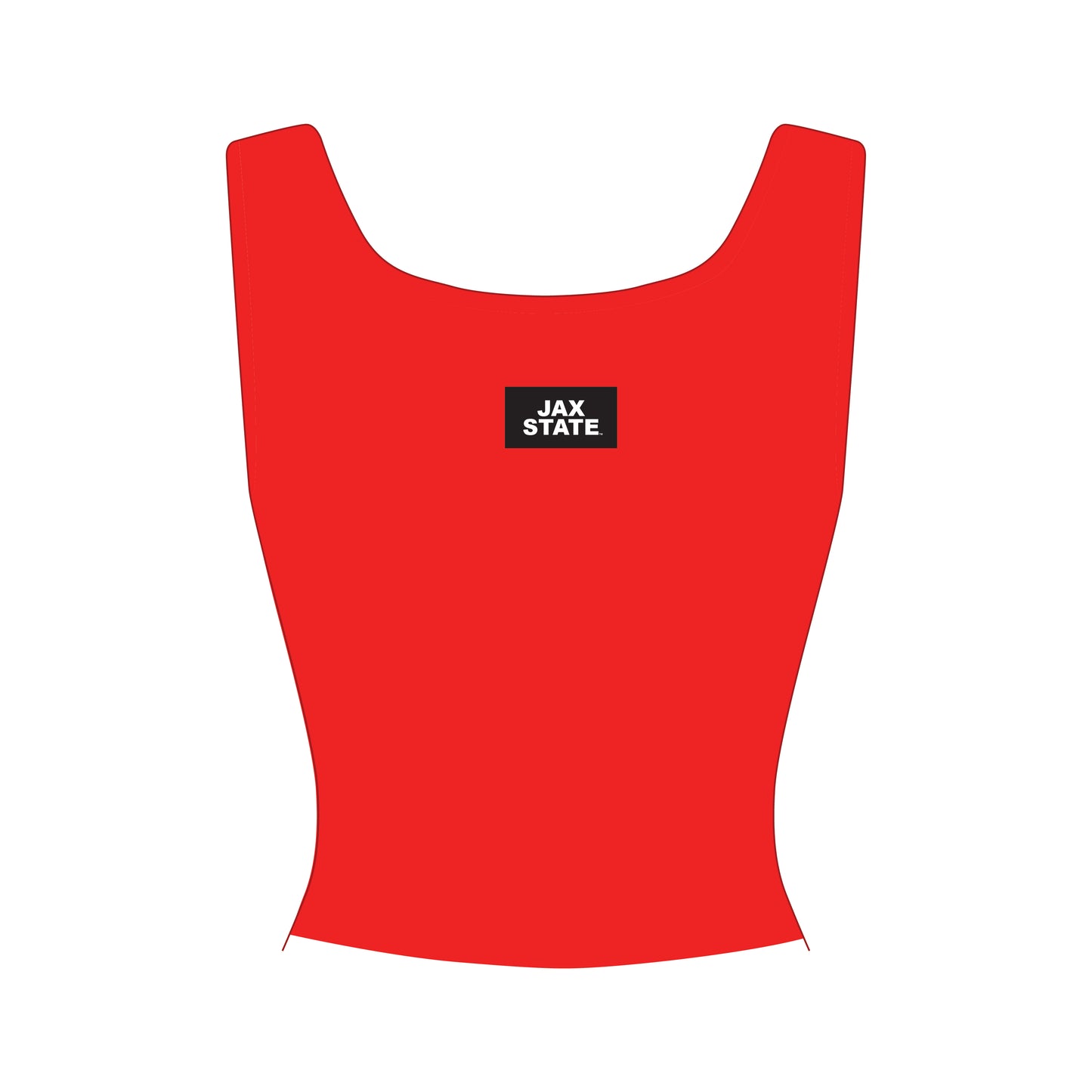 The Alli Ribbed Tank Jax State Woven Label | Youth Red