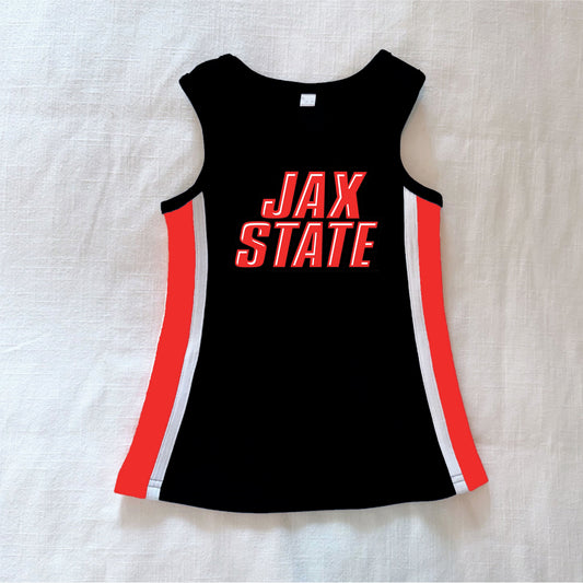 The Power Stripe Cheer Dress Jax State | Youth Black