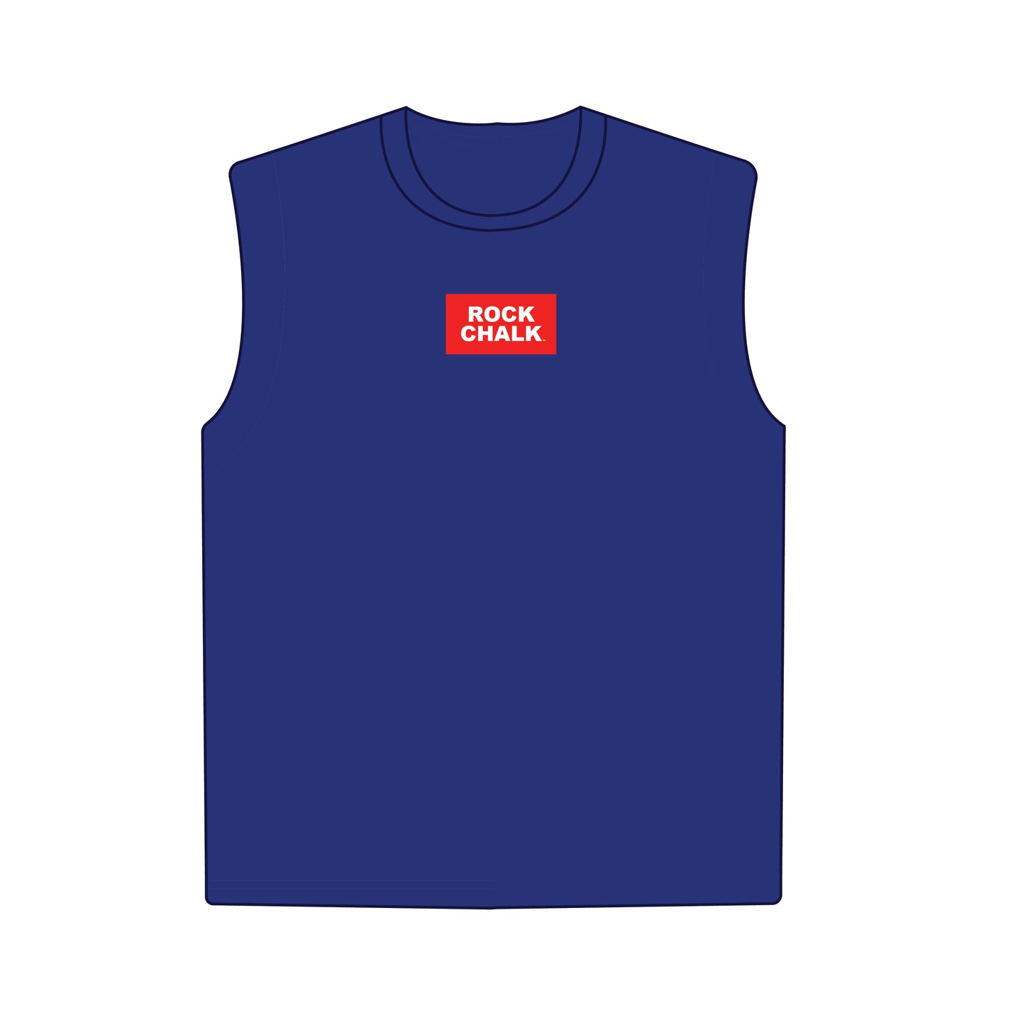 The Anna Active Tank Rock Chalk Woven Label | Youth Royal