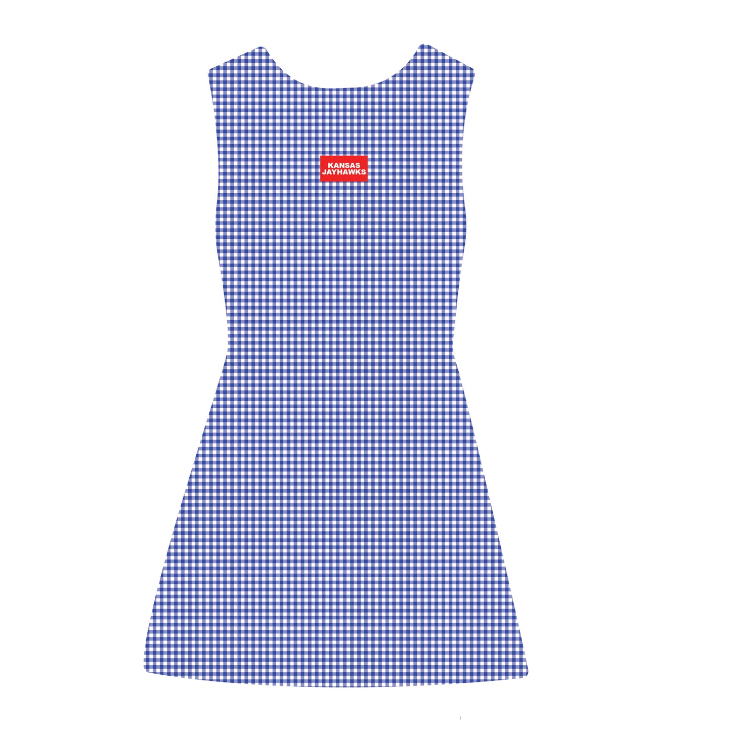 The Grace Gingham Dress Rock Chalk Woven Label | Royal