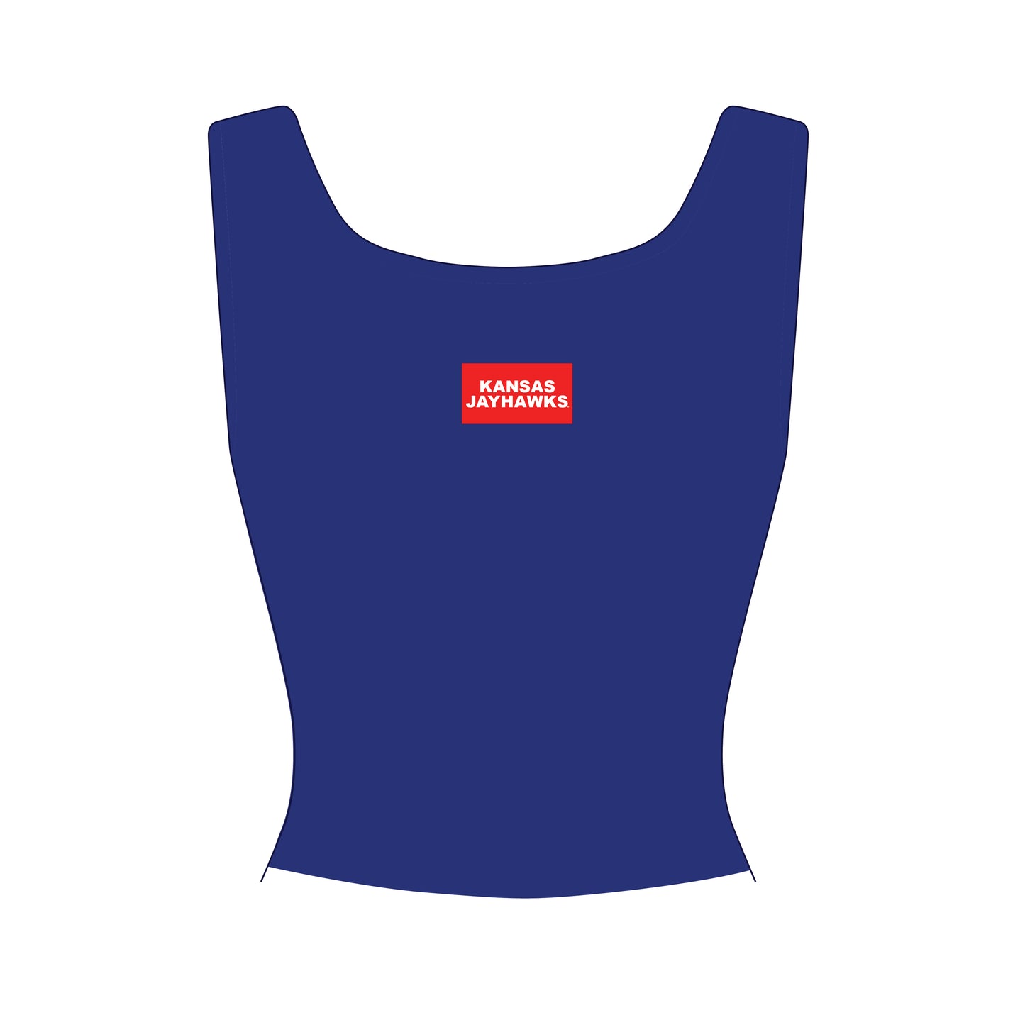 Alli Ribbed Tank Royal Blue | Kansas Jayhawks Woven Label