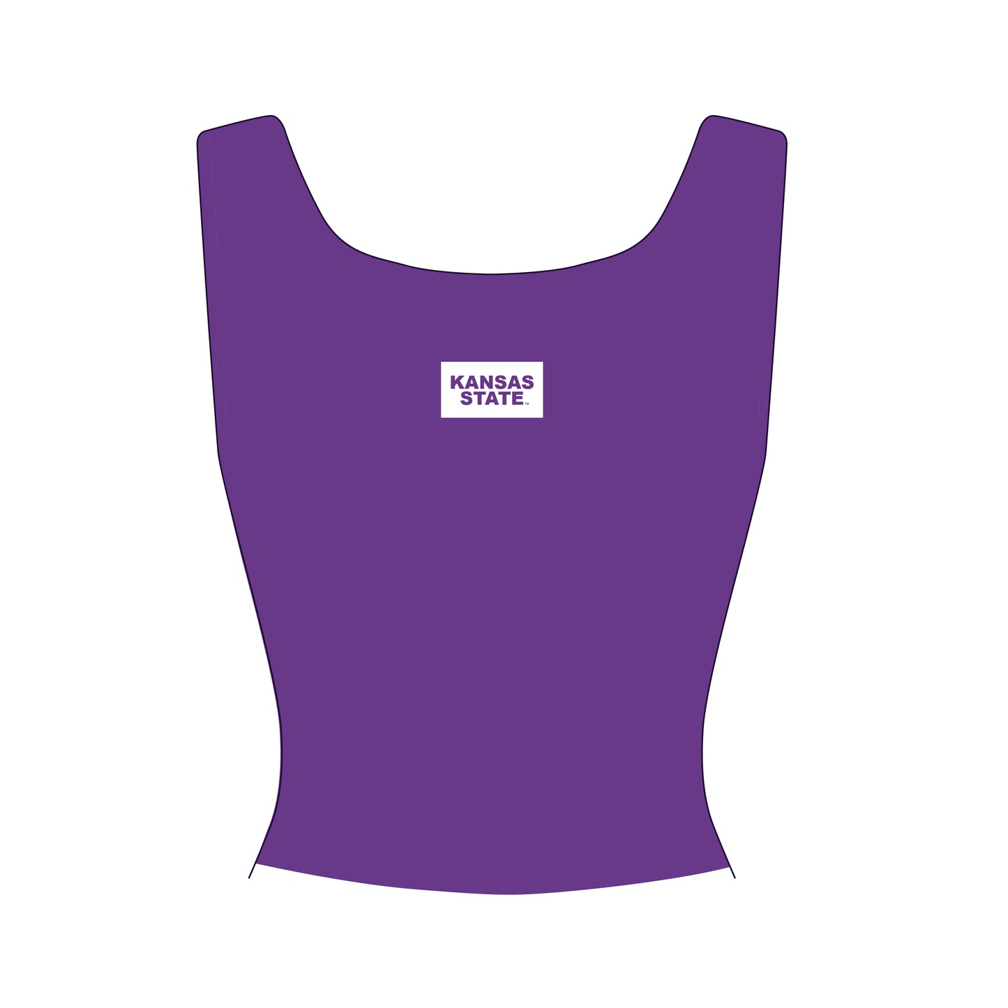 The Alli Airy Tank Kansas State Woven Label | Youth Purple