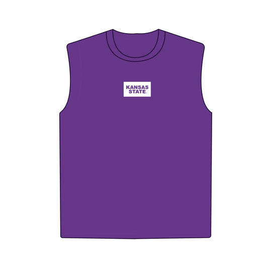 The Anna Active Tank Kansas State Woven Label | Purple