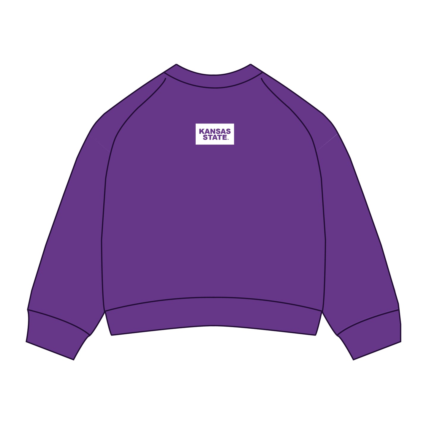The Ava Airy Crewneck Kansas State | Purple
