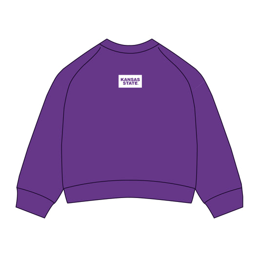 The Ava Airy Crewneck Kansas State | Purple