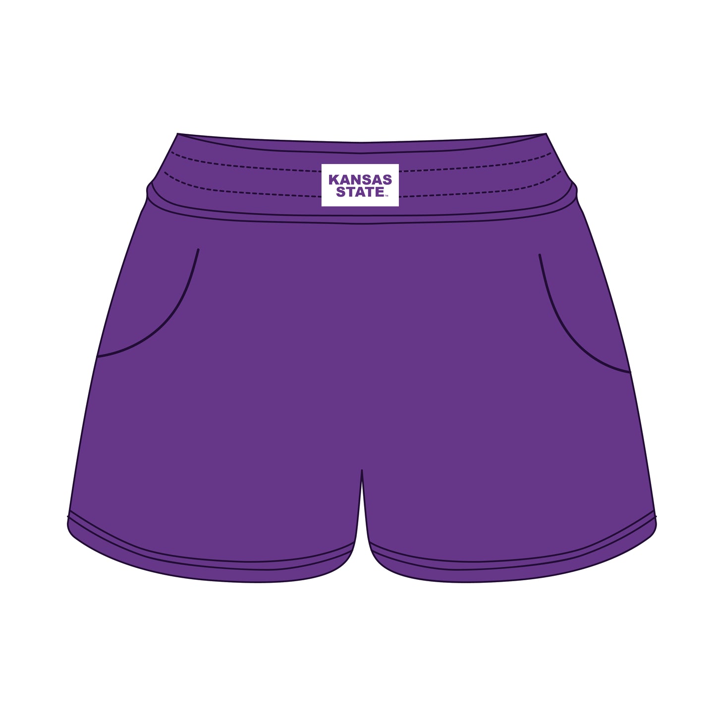 The Ava Airy Shorts Kansas State Woven Label | Youth Purple