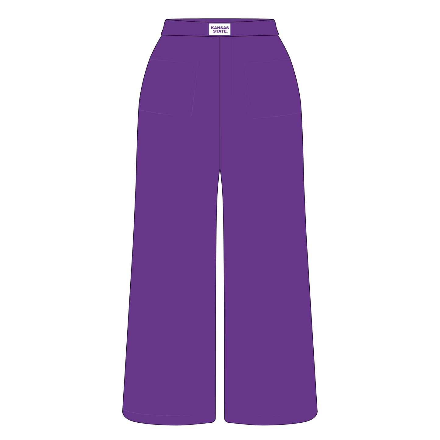 The Ava Airy Pants Kansas State Woven Label | Youth Purple