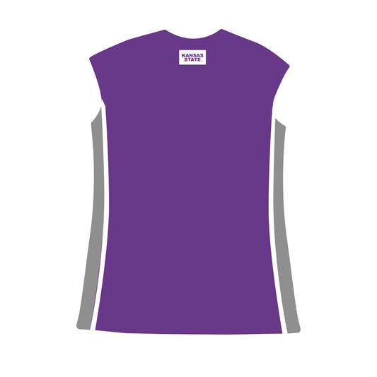 The Campbell Cap Sleeve Dress Kansas State Woven Label | Purple