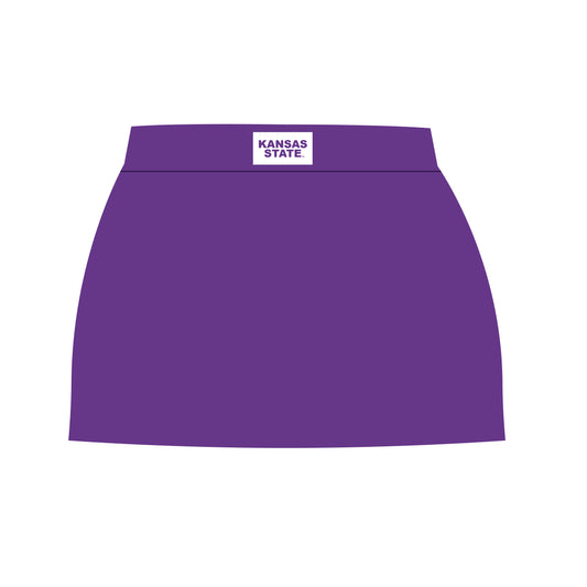 The Hayden High Waisted Skort Kansas State Woven Label | Purple