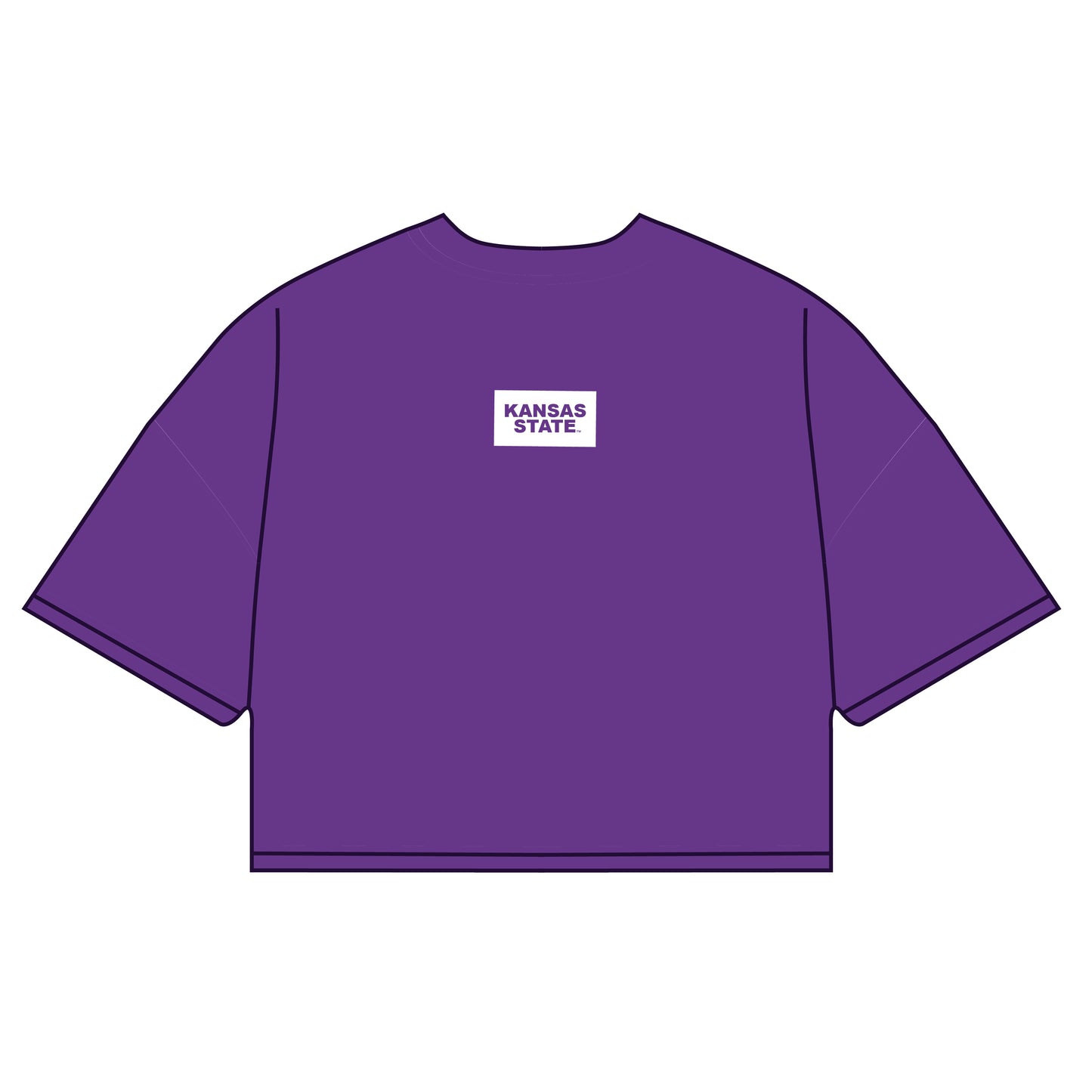 The Kristen Airy Shirt Kansas State Woven Label | Purple