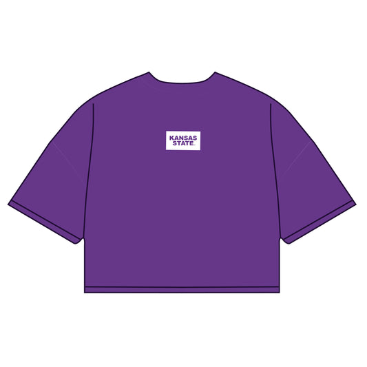 The Kristen Airy Shirt Kansas State Woven Label | Purple