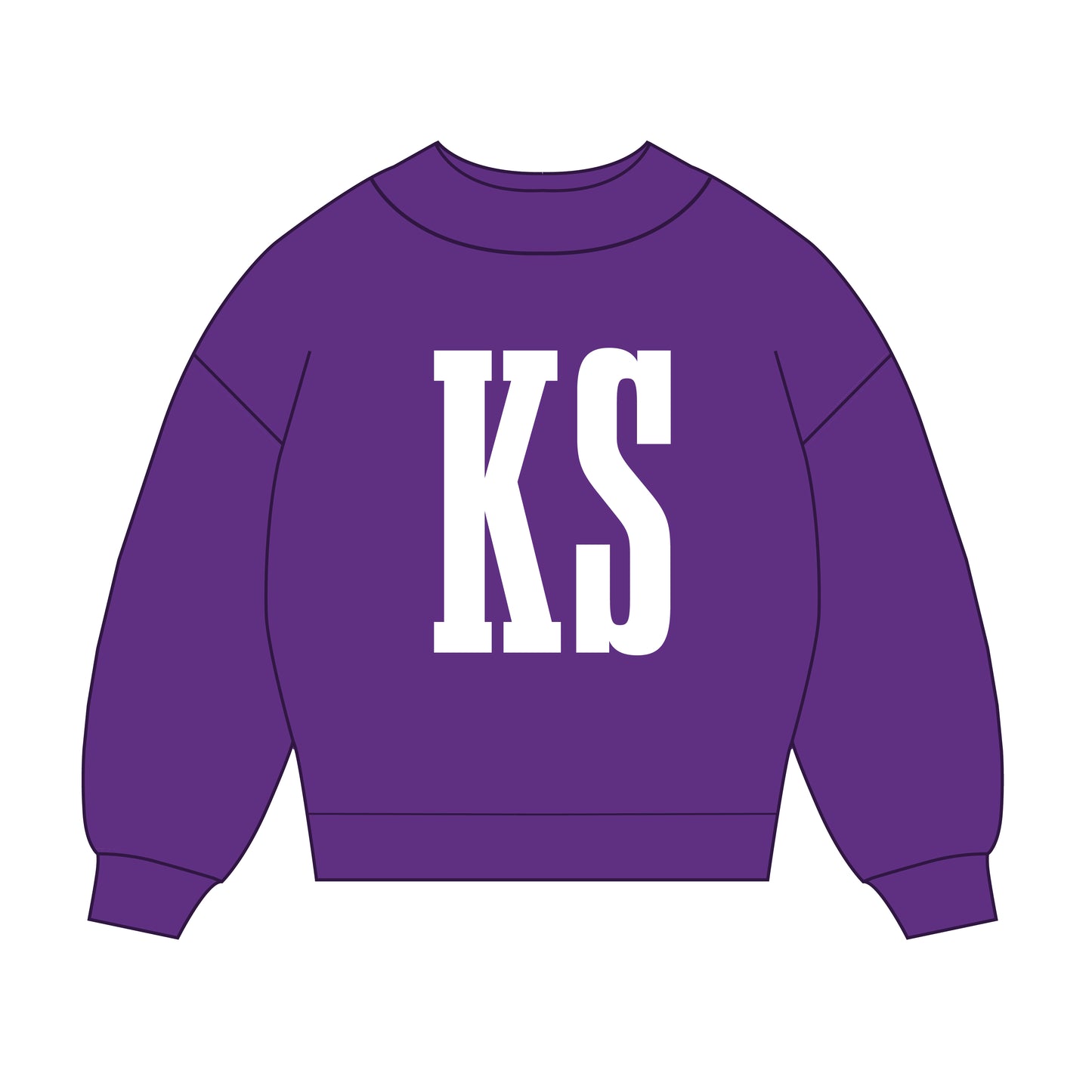 The Madi Varsity Mockneck Kansas State | Purple