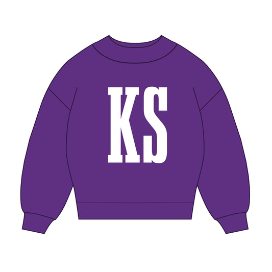 The Madi Varsity Mockneck Kansas State | Purple