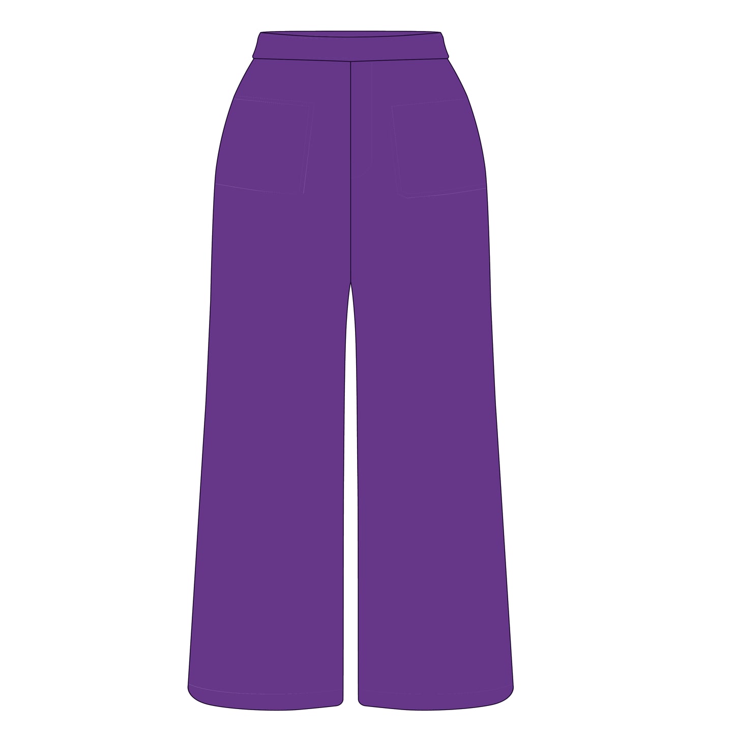 The Ava Airy Pants Kansas State Woven Label | Youth Purple