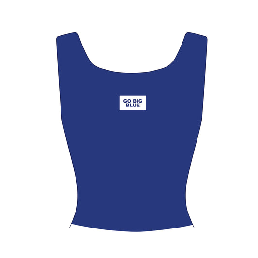 The Alli Ribbed Tank Go Big Blue Woven Label | Youth Royal