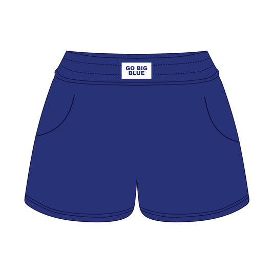 The Ava Airy Shorts Go Big Blue Woven Label | Youth Royal