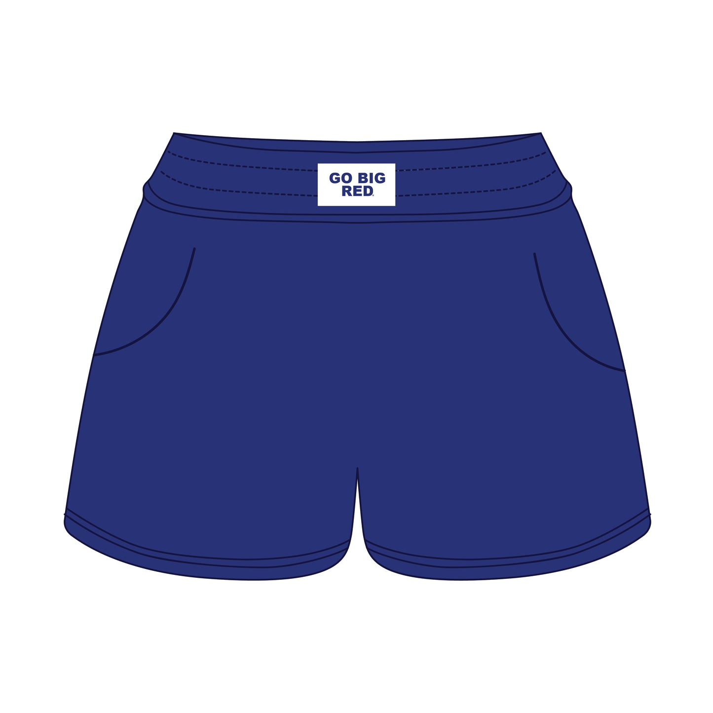 The Ava Airy Shorts Kentucky Go Big Blue Woven Label | Youth Royal