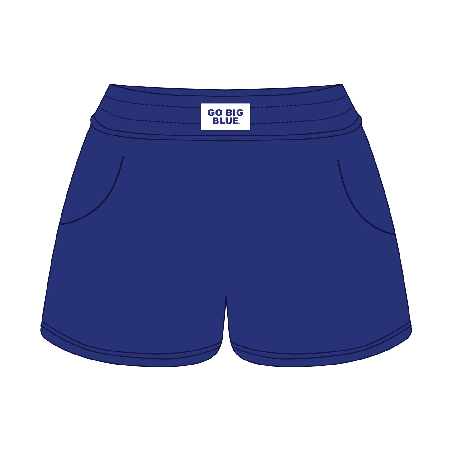 The Ava Airy Shorts Go Big Blue Woven Label | Royal