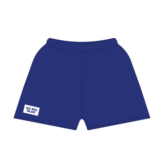 The Becca Shorts Go Big Blue Woven Label | Youth Royal