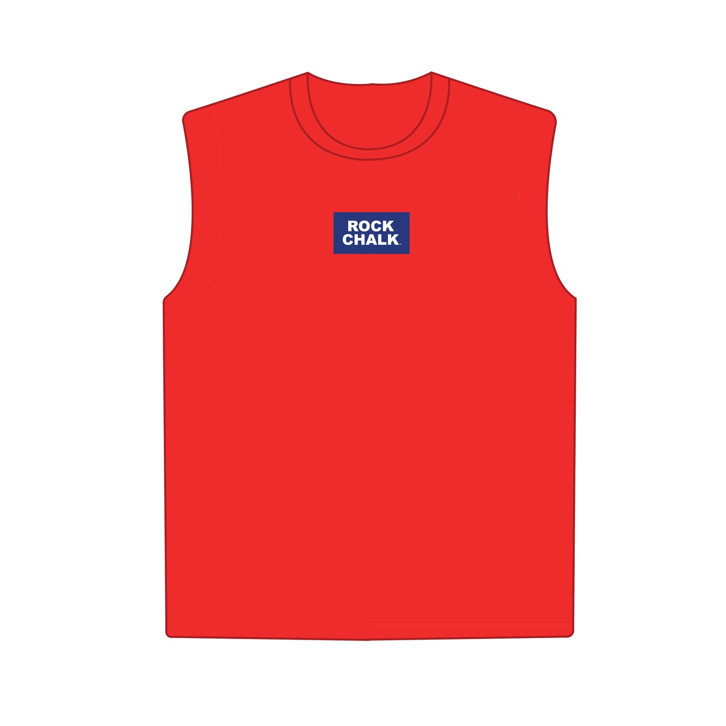 The Anna Active Tank Rock Chalk Woven Label | Bright Red