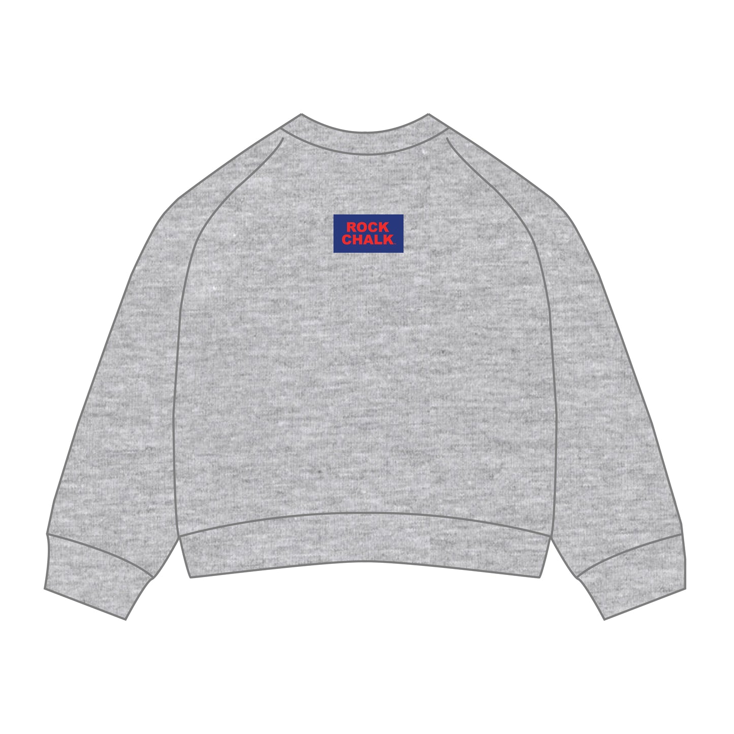 The Ava Airy Crewneck Rock Chalk Woven Label | Heather Grey