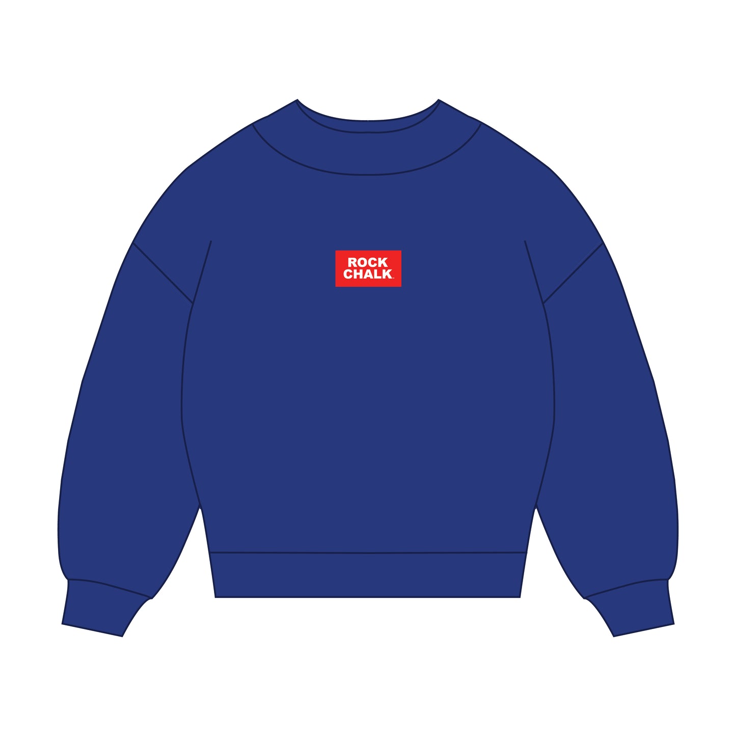 The Mary Mockneck Rock Chalk Woven Label | Royal