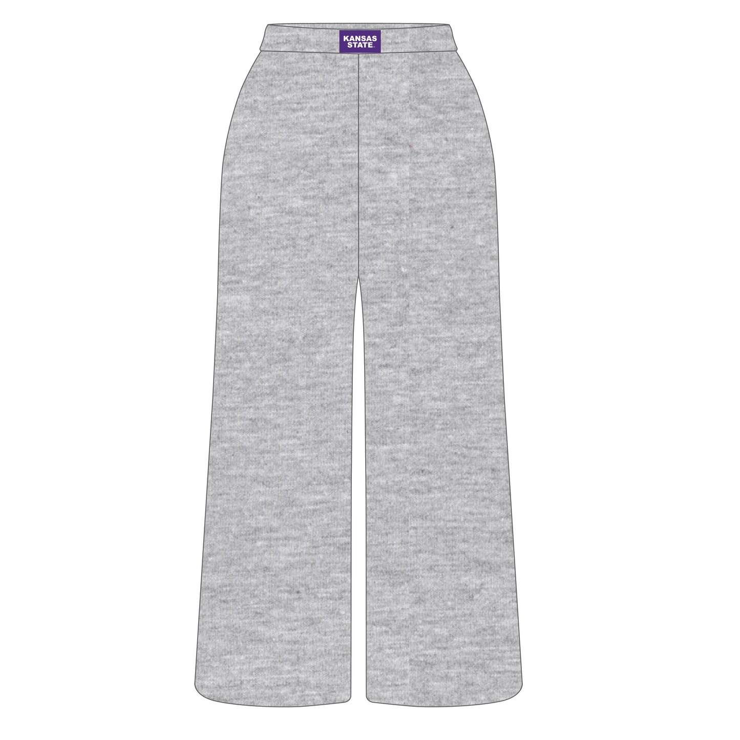 The Ava Airy Pants Kansas State Woven Label | Heather Grey