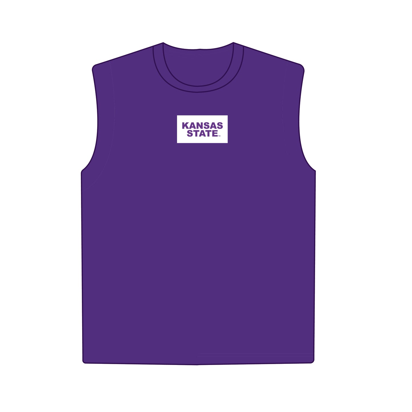 The Anna Active Tank Kansas State Woven Label | Youth Purple