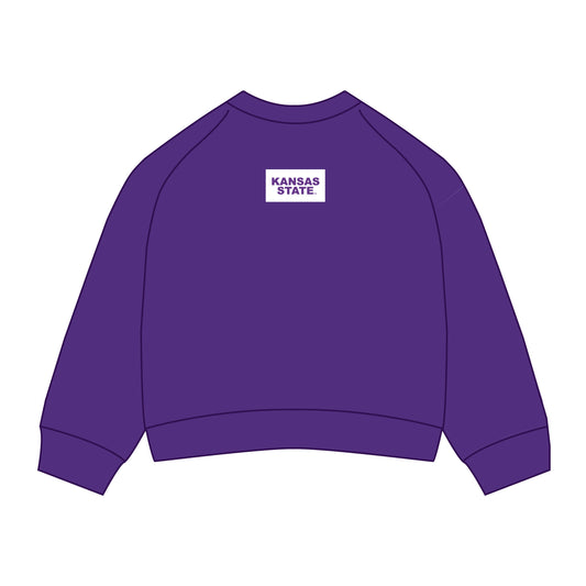 The Ava Airy Crewneck Kansas State | Youth Purple