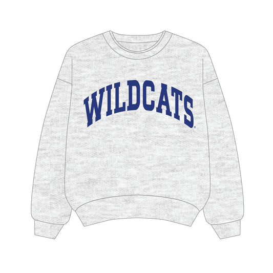 The Olivia Oversized Crewneck Kentucky | Ash