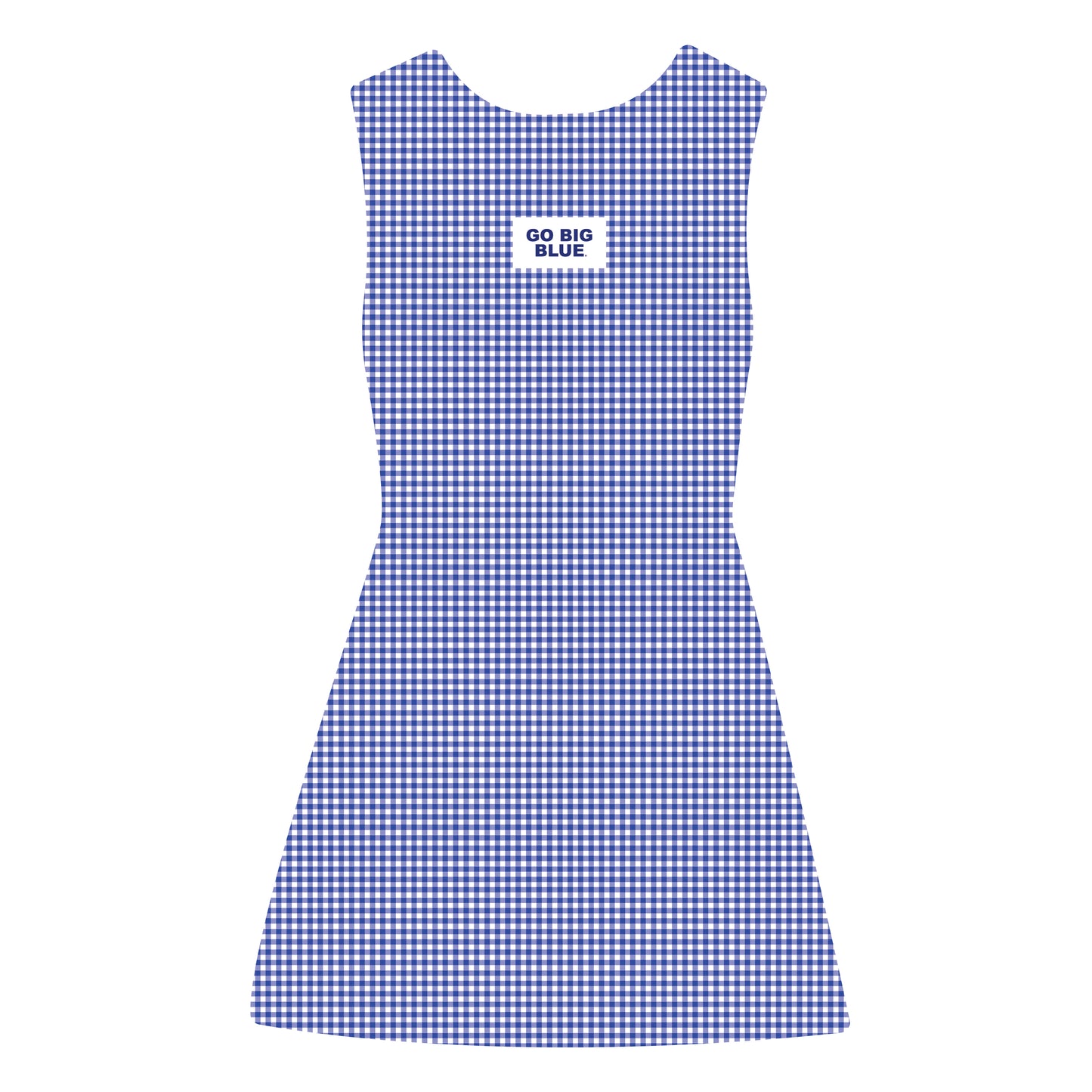 The Grace Gingham Dress Go Big Blue Woven Label | Royal