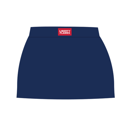 The Anna Active Skort Liberty Flames Woven Label | Navy