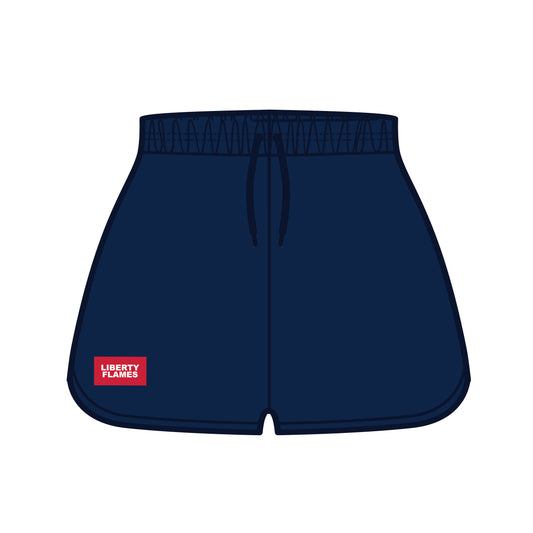 The Kristen Airy Lounge Shorts Liberty Flames Woven Label | Navy