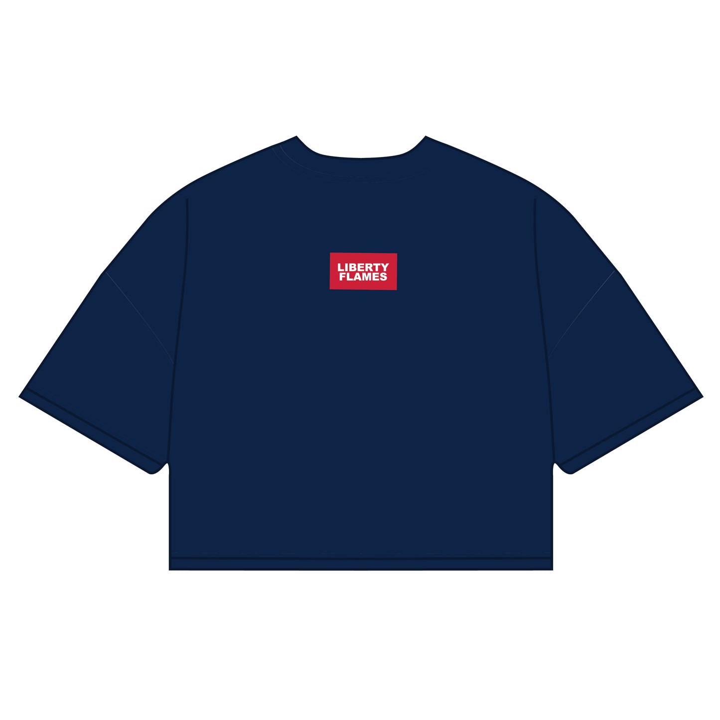The Kristen Airy Shirt Liberty Flames Woven Label | Navy
