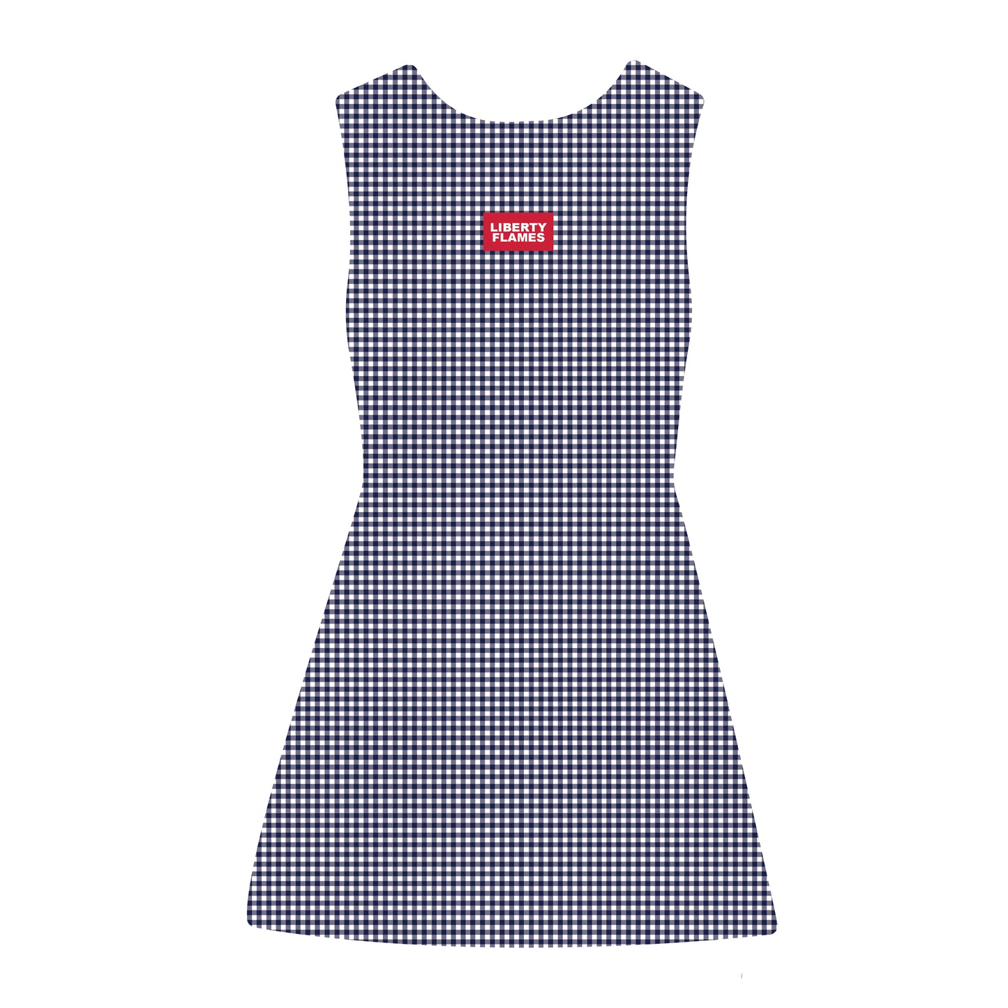 The Grace Gingham Dress Liberty Flames Woven Label | Youth Navy